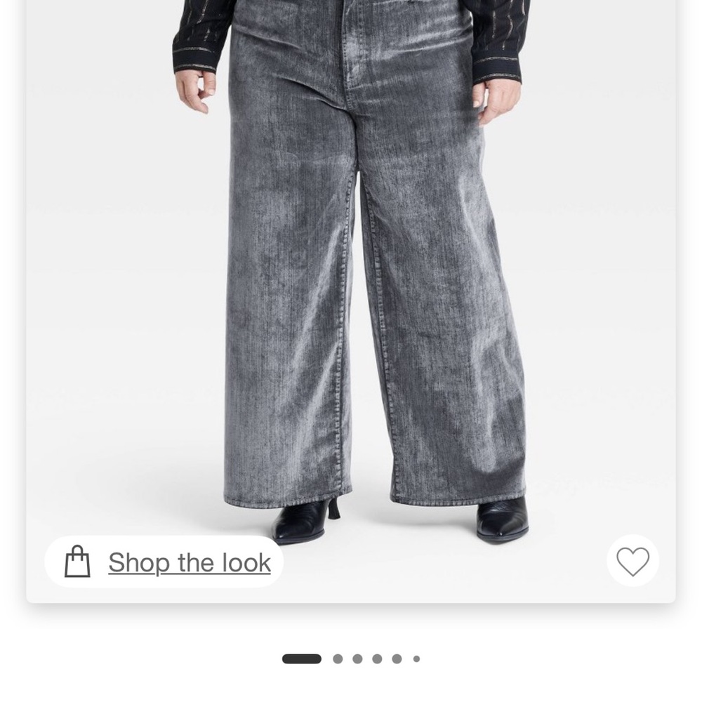 Universal Thread Gray Wide Leg Jeans